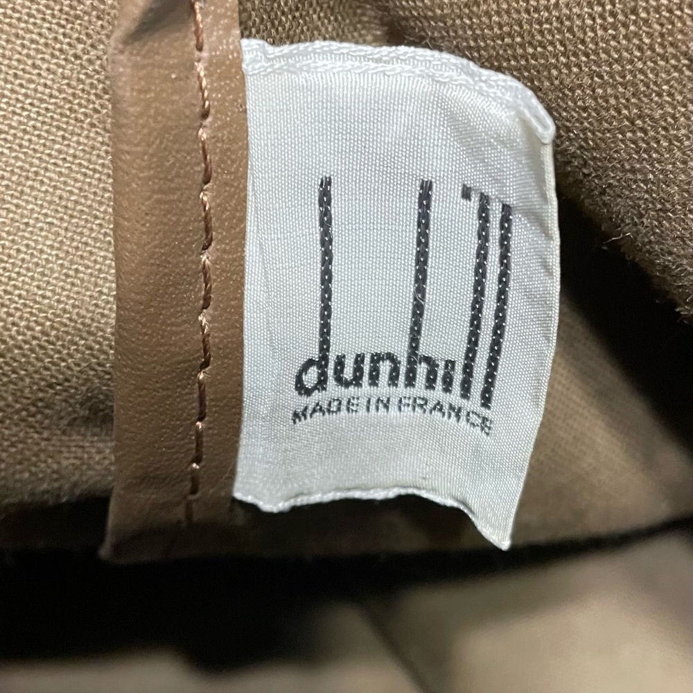 Dunhill Authentic Vintage Brown and Black Canvas Travel Bag - Picture 14 of 16